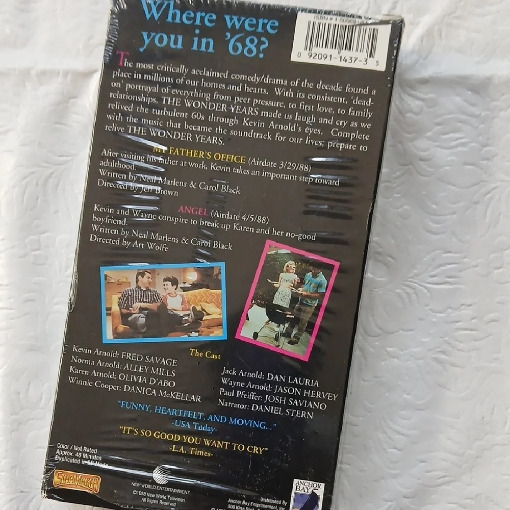 The Wonder Years VHS Box Set - Black with Blue & Pink Artwork